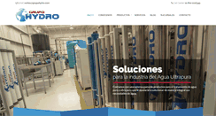 Desktop Screenshot of grupohydro.com